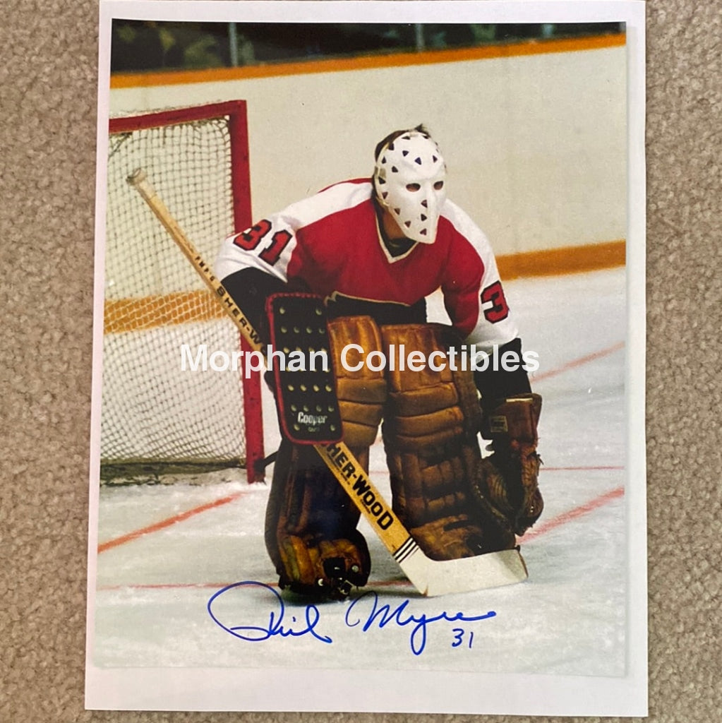 Phil Myre - Autographed Philadelphia Flyers 8X10 Photo