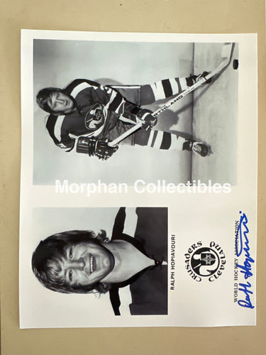 Ralph Hopiavouri - Autographed 8x10 Photo - Cleveland Crusaders Photo