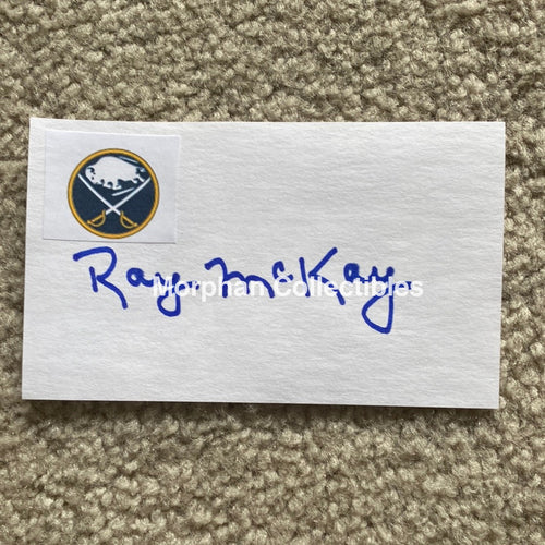 Ray Mckay - Autographed Card Custom Buffalo Sabres