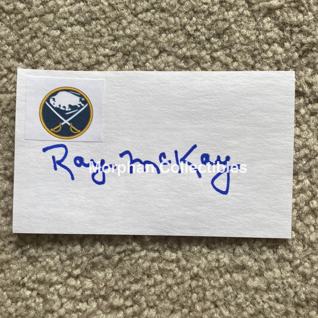 Ray Mckay - Autographed Card Custom Buffalo Sabres