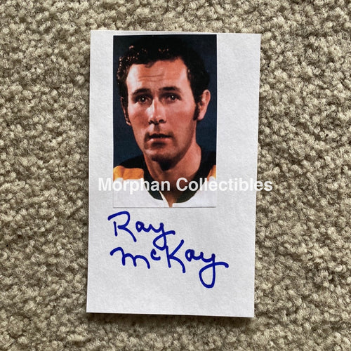 Ray Mckay - Autographed Card Custom Buffalo Sabres