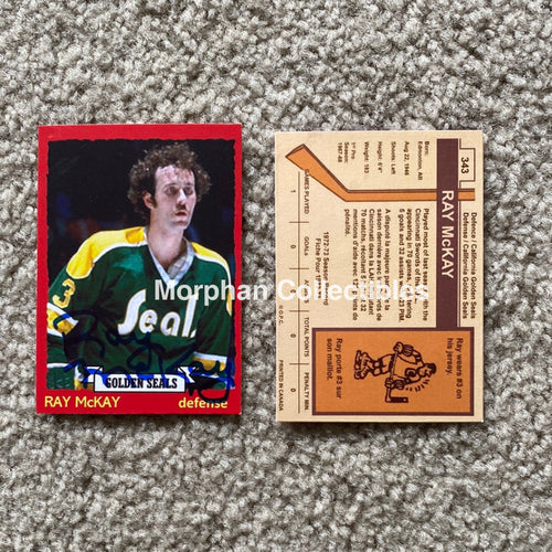 Ray Mckay - Autographed Card Custom California Seals