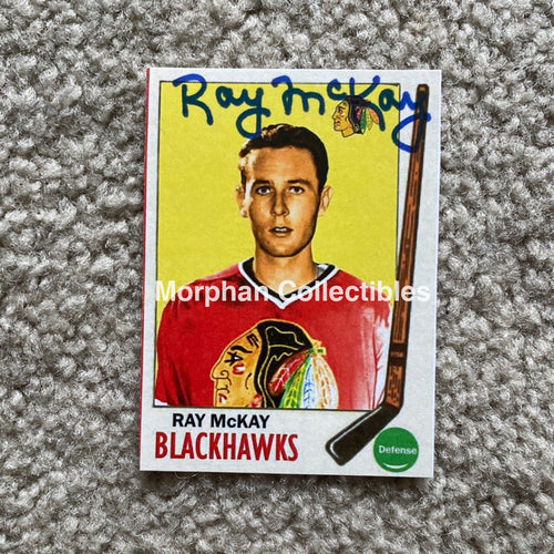 Ray Mckay - Autographed Card Custom Chicago Blackhawks