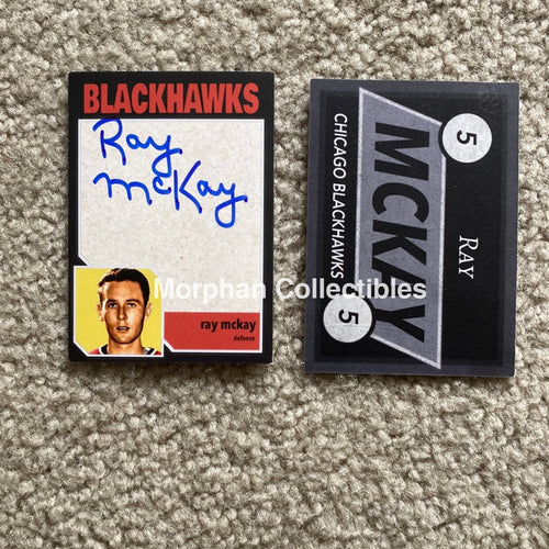 Ray Mckay - Autographed Card Custom Chicago Blackhawks