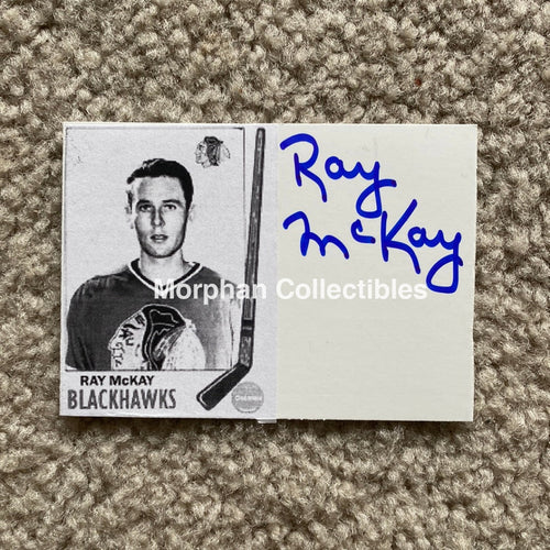 Ray Mckay - Autographed Card Custom Chicago Blackhawks