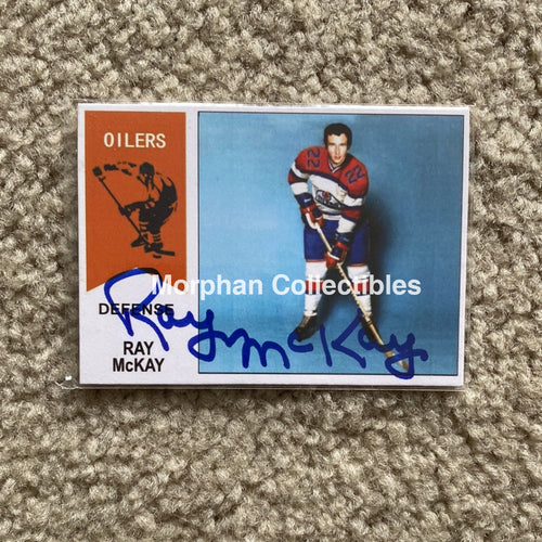 Ray Mckay - Autographed Card Custom Edmonton Oilers