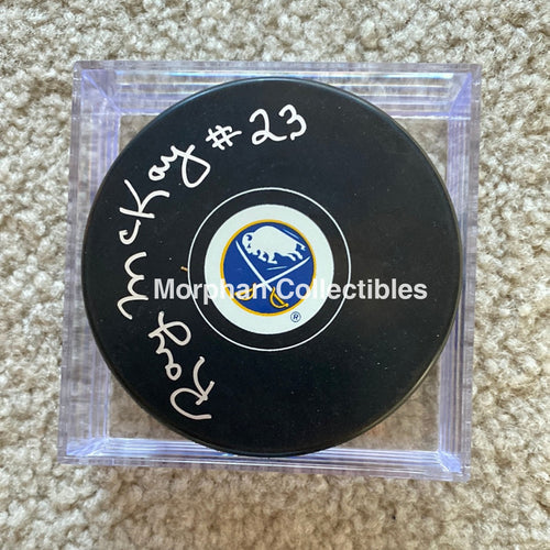 Ray Mckay - Autographed Puck Buffao Sabres