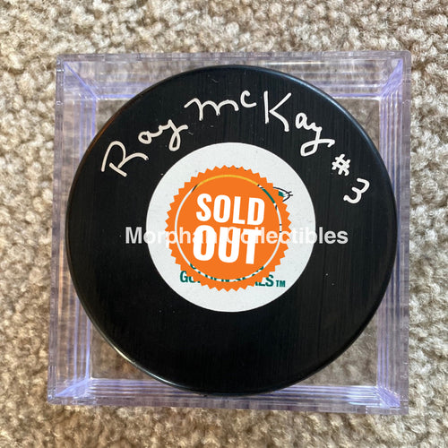 Ray Mckay - Autographed Puck California Seals