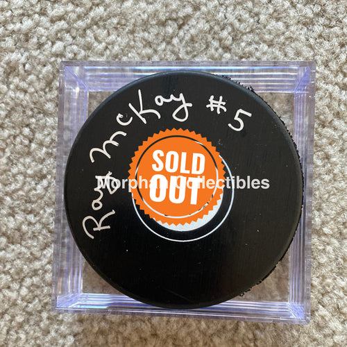 Ray Mckay - Autographed Puck Chicago Blackhawks