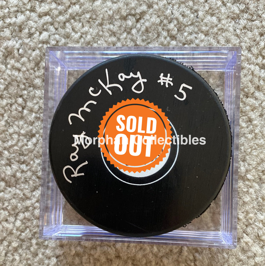 Ray Mckay - Autographed Puck Chicago Blackhawks