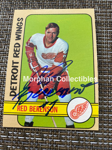 Red Berenson - Autographed Card 1972/73 Topps