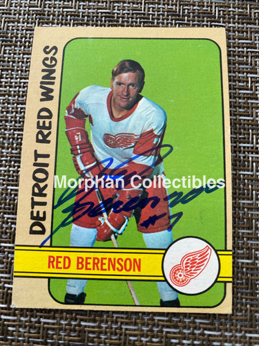 Red Berenson - Autographed Card 1972/73 Topps