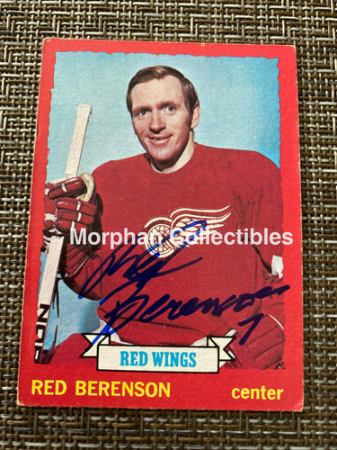 Red Berenson - Autographed Card 1973/74 Topps