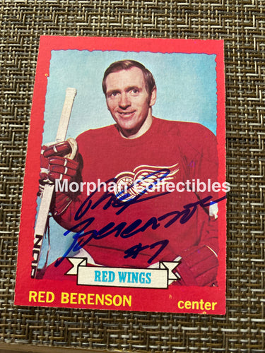 Red Berenson - Autographed Card 1973/74 Topps