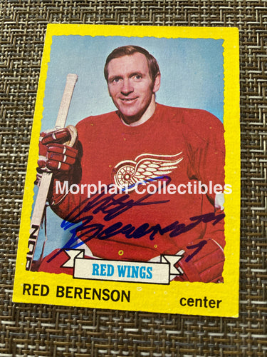 Red Berenson - Autographed Card 1973/74 Topps