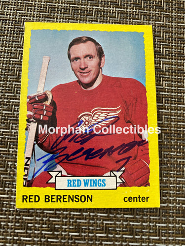 Red Berenson - Autographed Card 1973/74 Topps