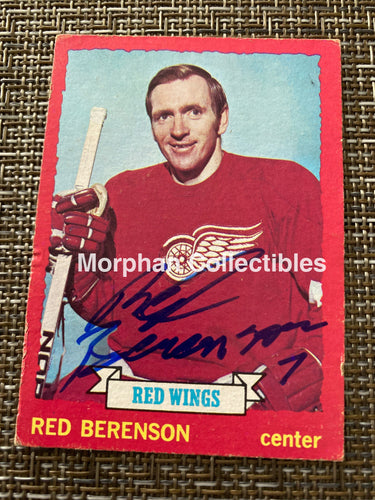Red Berenson - Autographed Card 1973/74 Topps
