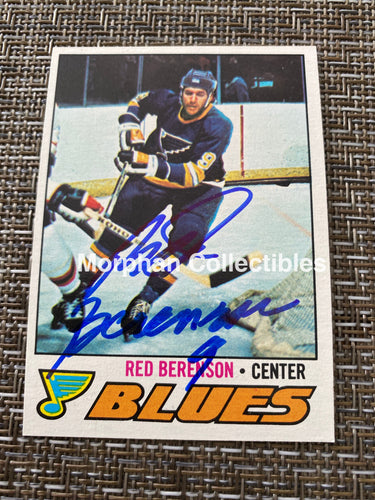 Red Berenson - Autographed Card 1977/78 Topps
