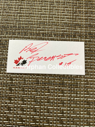 Red Berenson- Autographed Card - Custom Team Canada