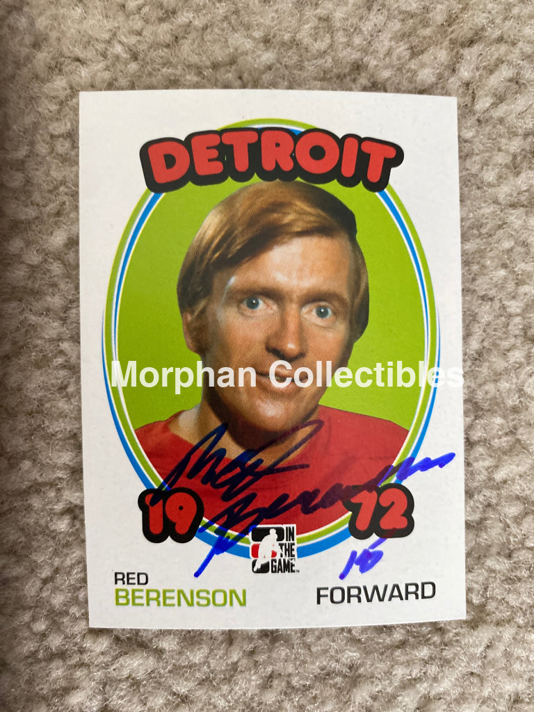 Red Berenson - Autographed Card Itg 1972