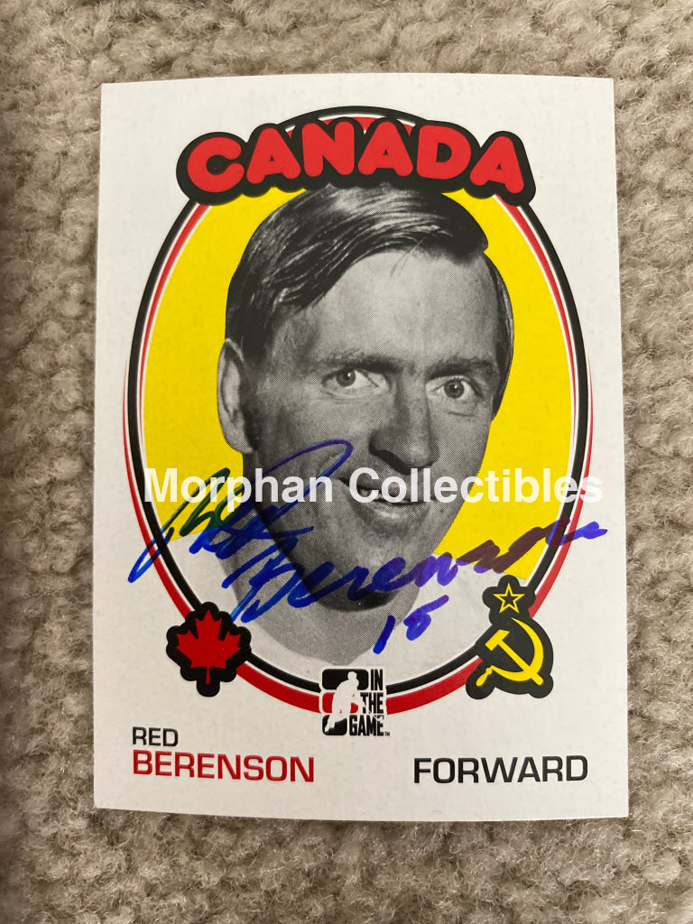 Red Berenson - Autographed Card Itg 1972