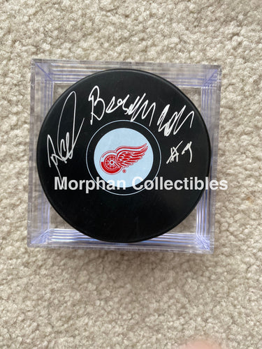 Red Berenson - Autographed Puck Detroit Wings