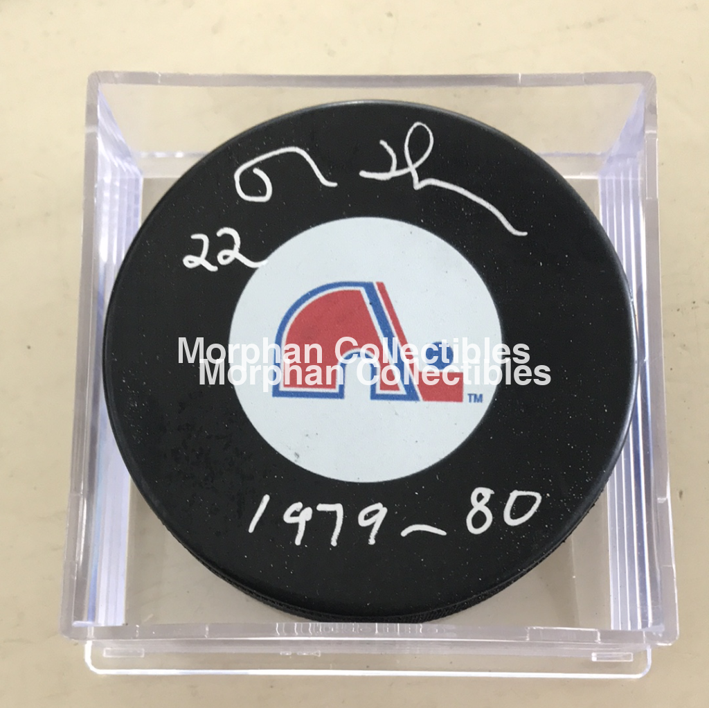 Reg Thomas - Autographed Quebec Puck