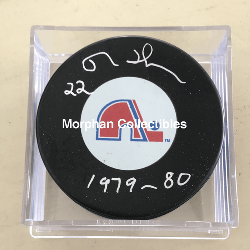 Reg Thomas - Autographed Quebec Puck