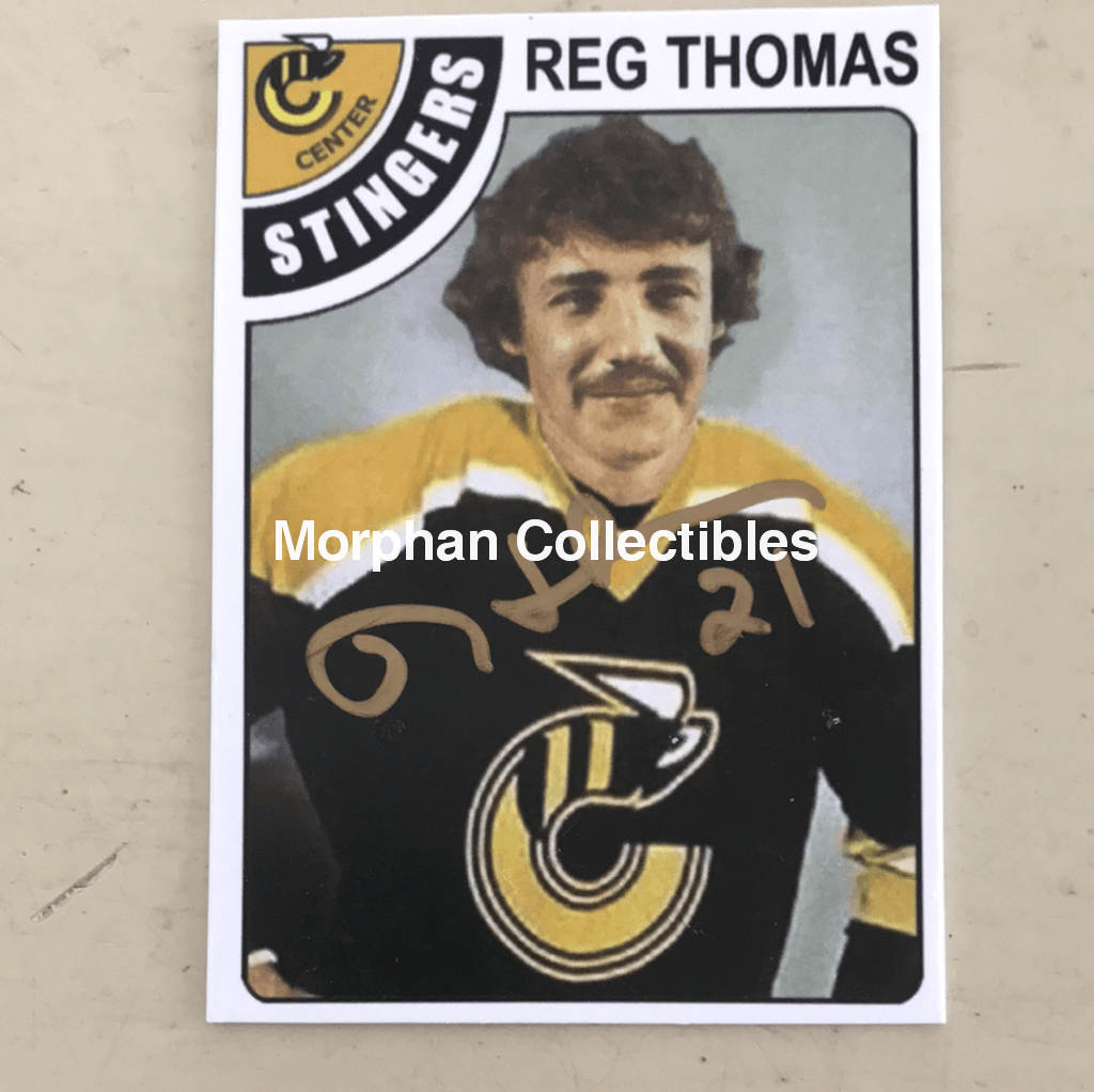 Reg Thomas - Custom Autographed Cards 3 Card