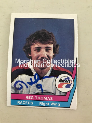Reg Thomas - Wha Autographed Cards 1 Card