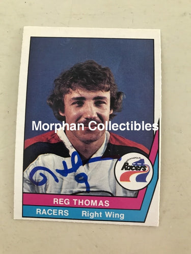 Reg Thomas - Wha Autographed Cards 1 Card