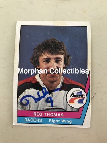 Reg Thomas - Wha Autographed Cards 2 Card