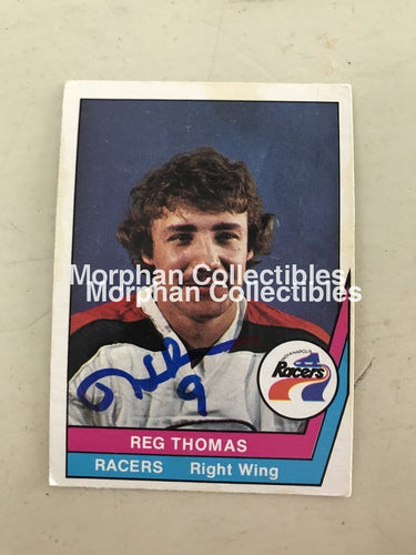 Reg Thomas - Wha Autographed Cards 2 Card