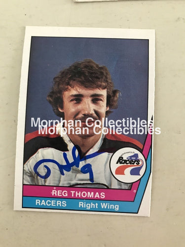 Reg Thomas - Wha Autographed Cards 3 Card