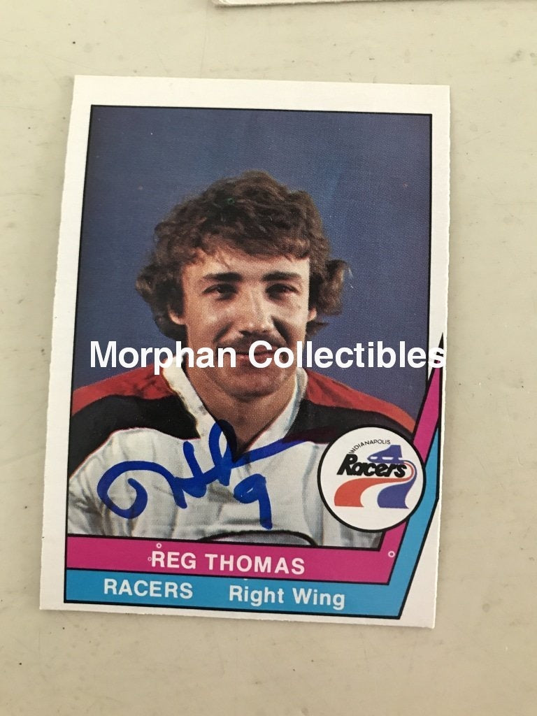 Reg Thomas - Wha Autographed Cards 3 Card