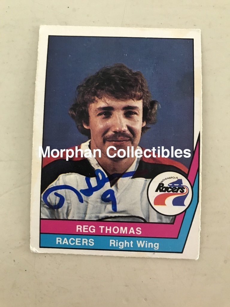 Reg Thomas - Wha Autographed Cards 4 Card