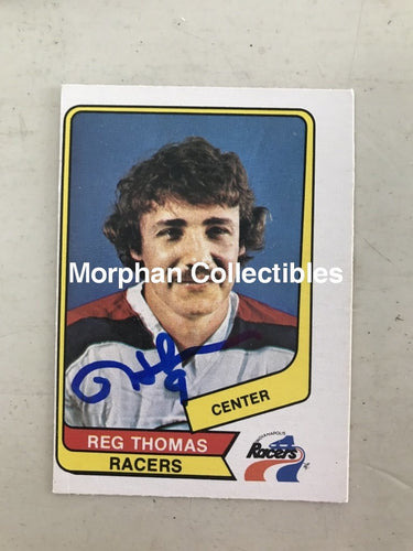 Reg Thomas - Wha Autographed Cards 5 Card