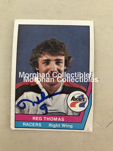 Reg Thomas - Wha Autographed Cards 6 Card