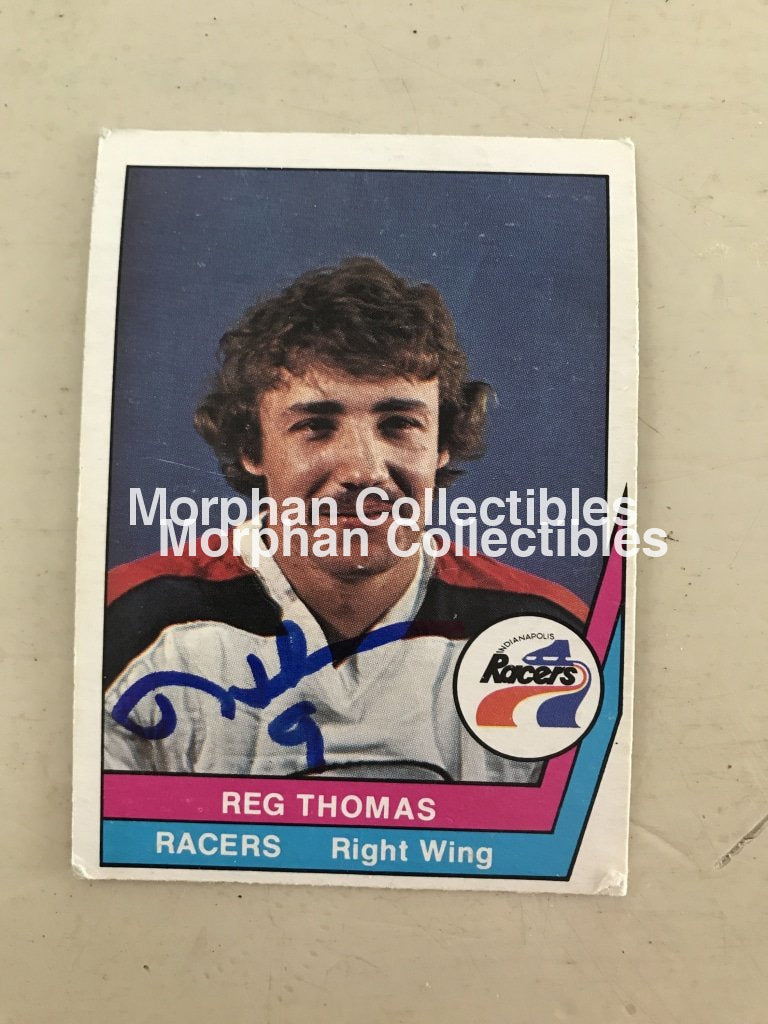 Reg Thomas - Wha Autographed Cards 6 Card