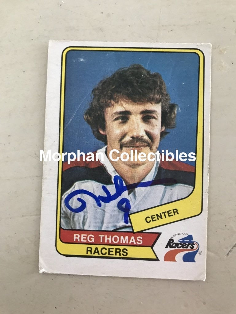 Reg Thomas - Wha Autographed Cards 7 Card