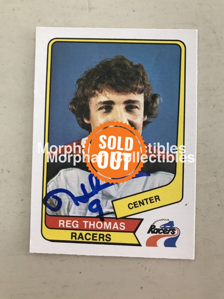 Reg Thomas - Wha Autographed Cards 9 Card
