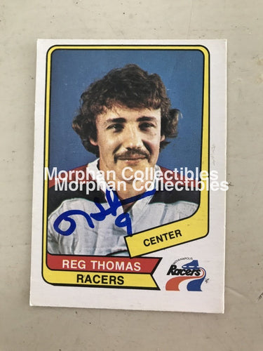 Reg Thomas - Wha Autographed Cards 8 Card