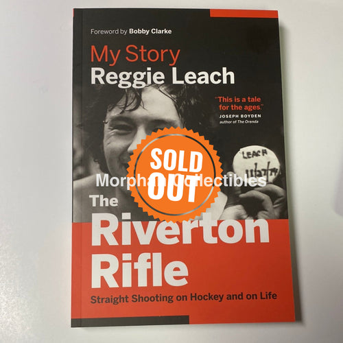 Reggie Leach - Autographed Book Puck