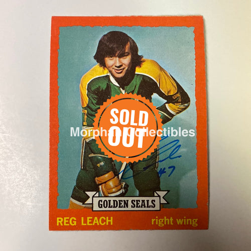 Reggie Leach Autographed Card - 1973/74 Topps