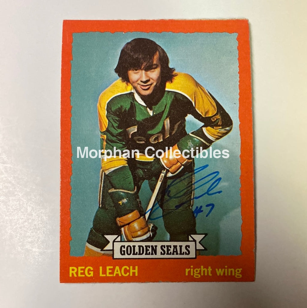 Reggie Leach Autographed Card - 1973/74 Topps