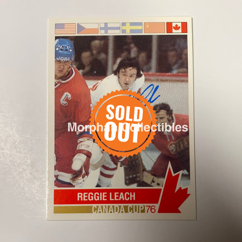 Reggie Leach Autographed Card - 1976 Canada Cup