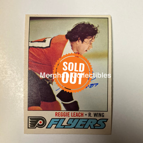 Reggie Leach Autographed Card - 1977/78 Opc
