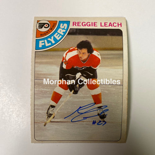 Reggie Leach Autographed Card - 1978/79 Opc