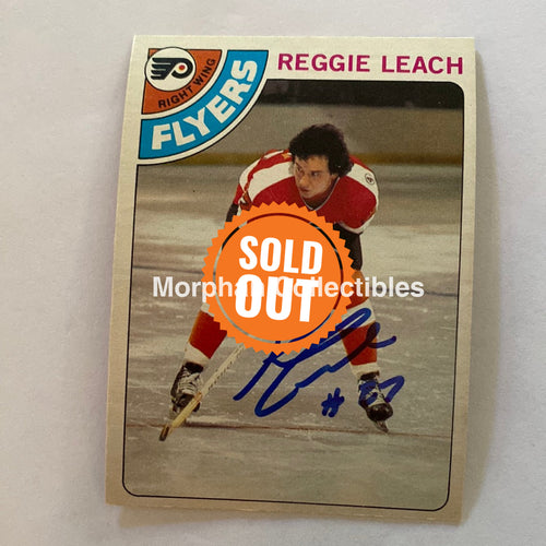 Reggie Leach - Autographed Card 1978-79 Opc