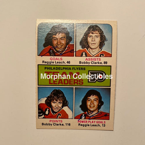 Reggie Leach Autographed Card - 1978/79 Tl Opc